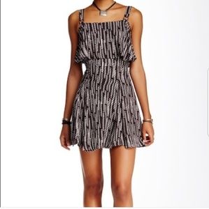 Free People Paper Flowers Mini Dress